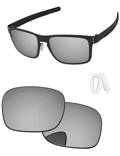 Image of Replacement Lenses & Nose Pieces for Oakley Holbrook Metal OO4123 55mm - Precision Fit, UV Block & Impact Resistant