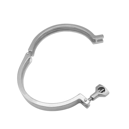 Collier de serrage sanitaire robuste à écrou papillon pour virole TC