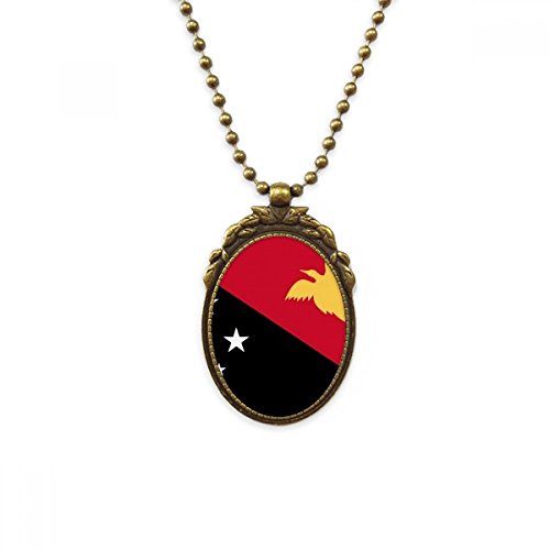 Collier drapeau Papouasie-Nouvelle-Guinée bijou souvenir pour célébrer vos racines