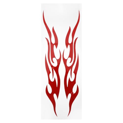 BESPORTBLE Moto Flamme Autocollant Fire Stickers Flamme Tribale Allumer Rétro Autocollants Réfléchissants Autocollant pour Moto Vélo Casque Cane Walker...