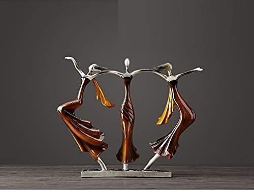 Statue de danseuse abstraite pour meuble TV et deco de salon contemporain
