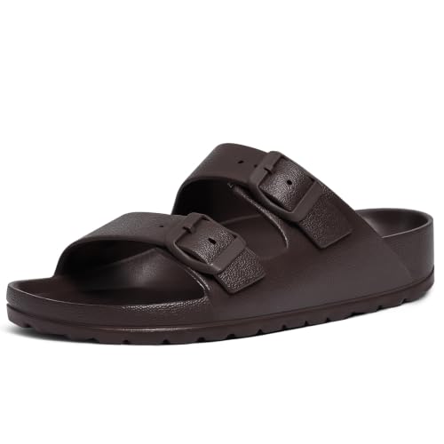 Image of KIDMI Medium Arch Support EVA Beach Sandals for Women | Women's Adjustable Buckle Straps Waterproof Pool Sandals, Comfortable Slip on Summer Slides for home and Casual Walks
