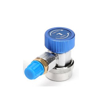 Generic R134A L Type Ac Manifold Gauge Quick Coupler Adapters Set -Blue-image-31
