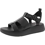 Fitflop Women's F-Mode Leather Flatform Fisherman Sandals, Noir, 6 UK Narrow