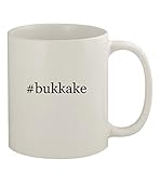 #bukkake - 11oz Ceramic White Coffee Mug, White