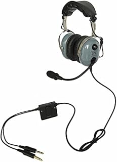 UFQ A28 Delux Gray Color Great ANR Aviation Headset Active Noise Reduction-Compare with Rugged Air RA950 BUT UFQ A28 with Mp3 Input bxxx Grade Hi-Fi Sound for Music and Free with a Headset Bag