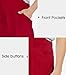 WORK IDEA Men's Bib Overalls Workwear Fashion Lightweight Jumpsuit with Pockets, Red, L