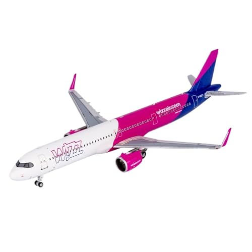 Modelo de avión Wizz Air A321neo G-WUKY a escala 1:400 réplica estática Feng Shui de 11cm