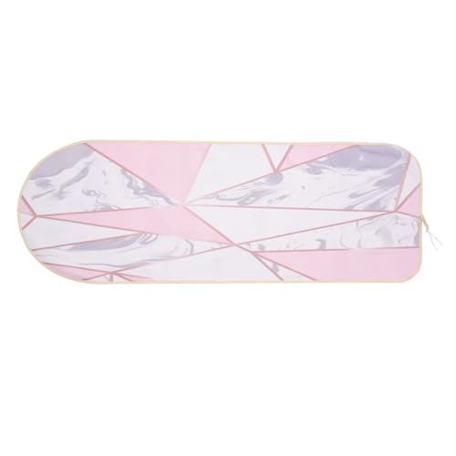 Yuikome 140x49CM Marmoleado Tejido Tabla de Planchar Cubierta Protectora Prensa Plegable de Hierro para Planchar Protector de Tela Proteger Ropa Delicada FáCil de Colocar 3