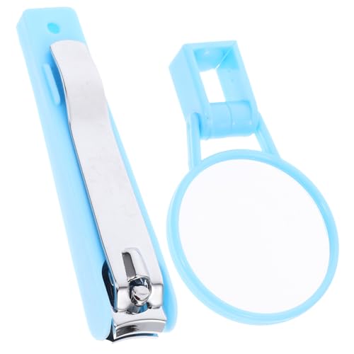 LALADEFIEE 拡大鏡付き 高齢者用爪切り ネイルカッター ポータブル爪切り 足指用 爪の手入れ用アクセサリー 家庭用 プロ仕様 使いやすいデザイン