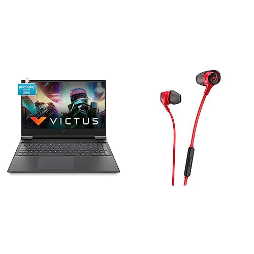 Image of HP Victus Gaming Laptop 11th Gen Intel Core i5-11400H16.1 inch(40.9 cm) FHD IPS Gaming Laptop & HyperX Cloud Earbuds II RED Gaming Earbuds with Mic