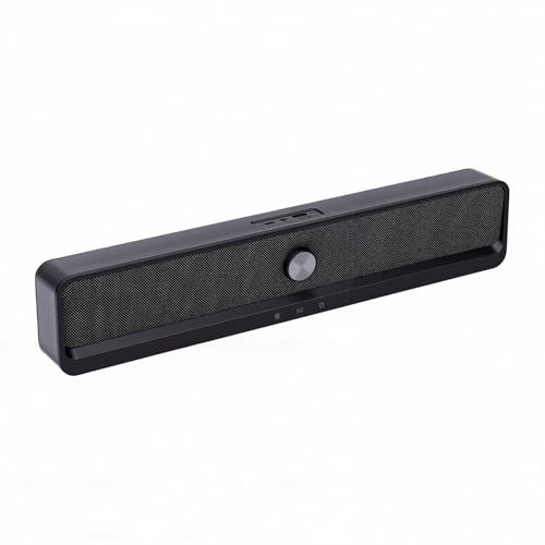 Cosiki Altavoz para Computadora, Altavoz para PC Bluetooth 6.0 con Alimentación USB, con Luz RGB y Graves Ricos, Auxiliar de 3,5 Mm para Computadora Portátil, TV, Teléfono Inteligente, Barra de Sonido