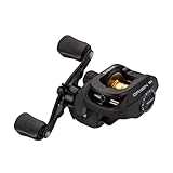 13 Fishing - Origin R1 Baitcast Reel - 8.1:1 Gear Ratio - Right Hand Retrieve (100 Size) (Fresh) - OR1-8.1-RH,Black/Gold