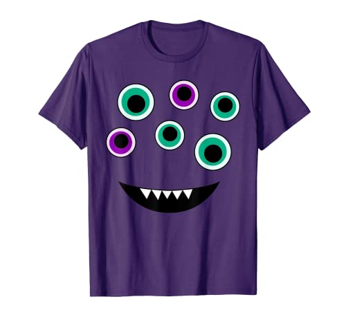 Crazy 6-Eye Monster Funny Easy Halloween Costume Creature T-Shirt
