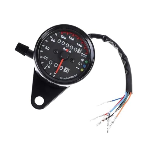 Compteur kilométrique moto universel avec double affichage de vitesse et rétroéclairage LED