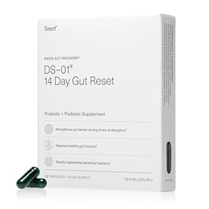 Seed 14 Day Gut Reset – Prebiotic and Probiotic for Women & Men – Digestive Health, Gut Health, Rapid Gut Recovery, Bloating & Constipation Relief – Vegan & Shelf-Stable – 28 Capsules (14-Day Supply)