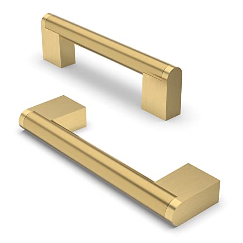 FURNIWARE 10 Pack Cabinet Pulls, Hardware Drawer Handles, Stainless Steel Kitchen Cabinet Door Handles Pull