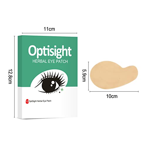 Tapa-olho,10 unidades/caixa de tapa-olhos de ervas para aliviar a fadiga ocular Olhos secos Olhos ca