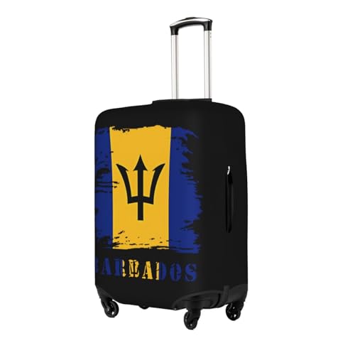 Travel Luggage Cover Vintage Barbados Barbadians Flag Fashion Washable Baggage Suitcase Protector Fit For Luggage Medium2