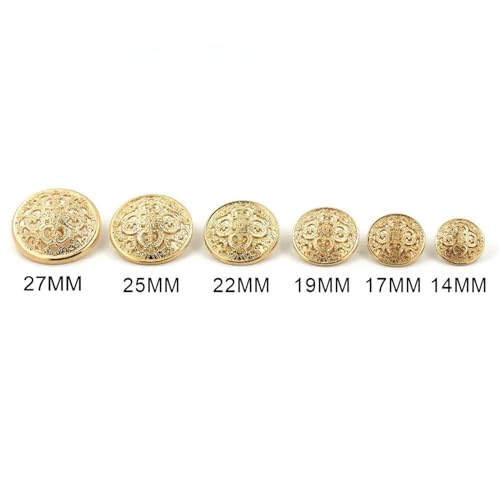 Boutons de couture vintage en métal doré pour personnaliser vos vestes et cardigans - 4