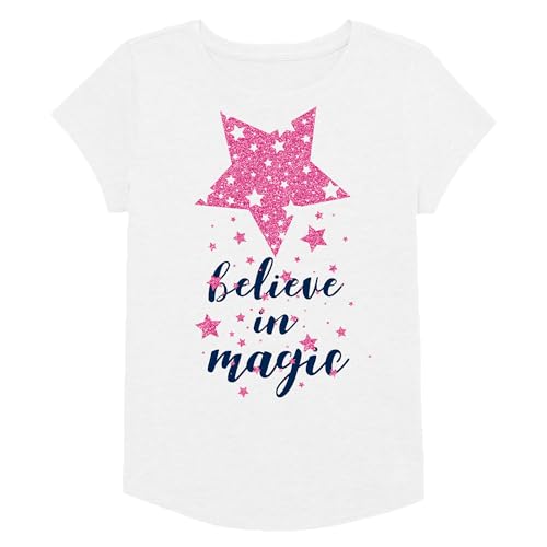 Girls Assorted Short Sleeve Graphic T-Shirts,multipacks2