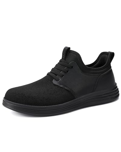 Image of VILOCY Mens Slip On Casual Dress Shoes Hands Free Fashion Sneakers Mesh Tennis Walking Work Shoes Comfortable Breathable Lightweight Non Slip
