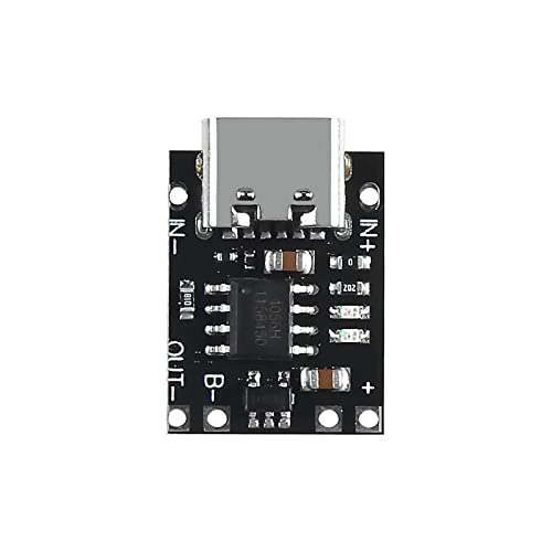 Image of UMLIFE 10 Pack Ultra-mini USB Type C 3.7V Lithium Battery Charger Board 4.2V Charging Module with Protection Circuit and LED Charge Indicators 5V USB-C Input