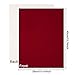 BENECREAT 12PCS Tela de Terciopelo (Rojo) 40x29cm Tela Adherente Pegajosa Hojas Posteriores...
