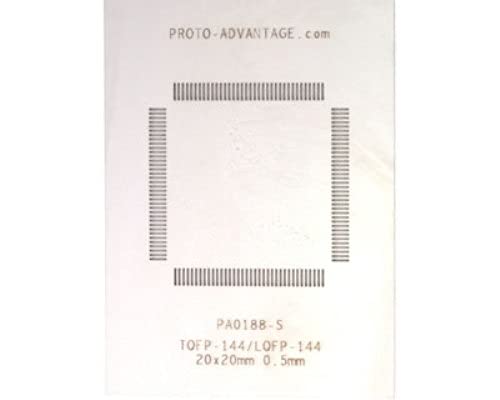 Proto-Advantage PA0188-S TQFP-144 (0.5 mm Pitch, 20 x 20 mm Body) Stainless Steel Stencil-image-27