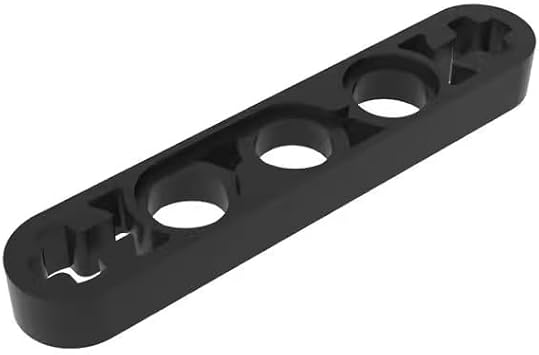 BrickBuddy Gobricks GDS-691 Technic Beam 1 x 5 Thin with Axle Holes on Ends 50PCS Compatible with Lego Toy 11478 44864 6030286 Components for Major Brick Brands ColorBlack 26