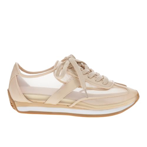 Coconuts by Matisse Womens Flash Lace Up Sneakers Shoes Casual - Beige - Size 8 M