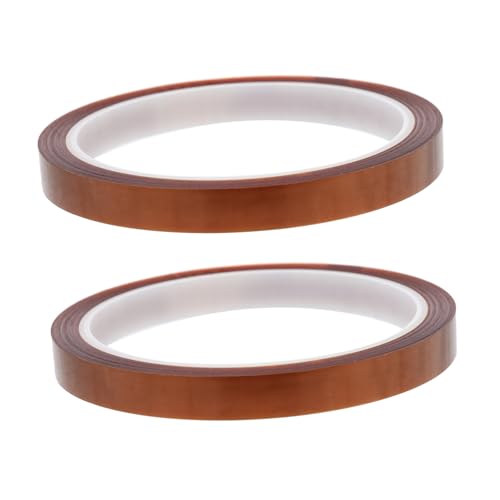 LIFKOME 2Pcs High Temperature Heat Resistant Tape Multi Function Thermal Insulation Tape for Electrical Applications No Residue Flame Resistant Convenient Use