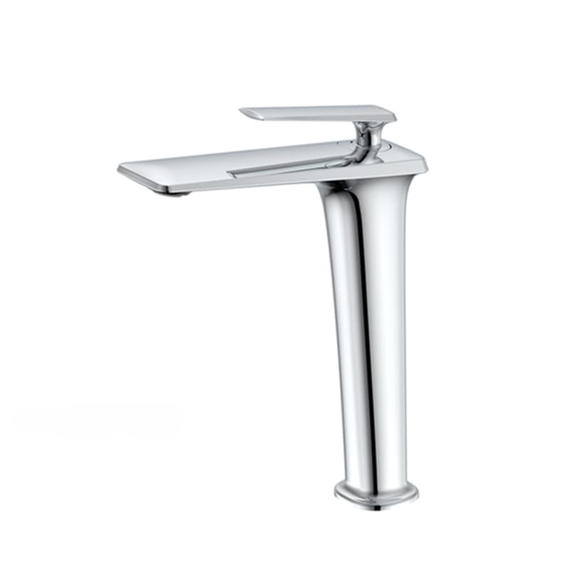Robinet mitigeur de lavabo haut chrome mitigeur mécanique de salle de bain vasque