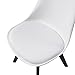 Albatros Sillas de Comedor AARHUS, Juego de 4, Blanco con Patas en...