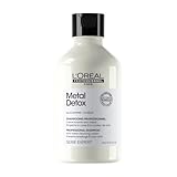 L'Oréal Professionnel, Champú Profesional Sin Sulfatos, Metal Detox, Anti-Rotura, para Todo tipo de Cabello, Color Duradero y Brillante, Fibra Más Fuerte, Nutrido, Suave e Hidratado, 300 ml