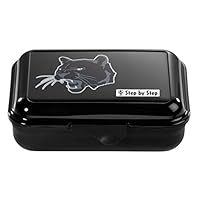 Step By Step Scatola Per Pranzo In Acciaio Inox 18 Cm - 2 Scomparti, Divisorio Rimovibile, Ermetica, Senza BPA