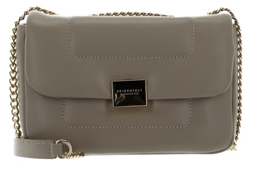 Sac Kaavi finitions dorées et cuir lisse taupe de haute qualité