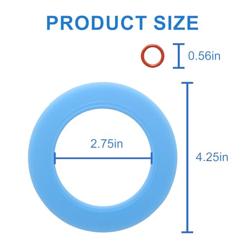 LEDBarz 7301111-0070A Upgraded Silicone Material Replace Toilet Flush Valve Seal Kit Fit for American Standard Toilet Flapper Champion 4 Tank and Eljer Titan 4 Flush Valve Gasket(2 Pack)
