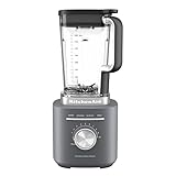 KitchenAid 5KSB2073EDG Pure Power Blender Standmixer, 1,5 PS Motor, Asymmetrische Klingen, Eis-Crushen, für Suppen & Smoothies, 10 Stufen, 2L BPA-freier Behälter, Dunkelgrau