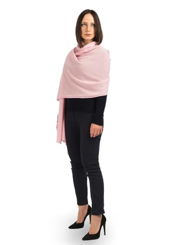 Dalle Piane Cashmere Damen Stola 100% Kaschmir - Rosa