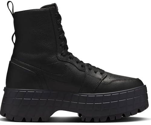 Air Jordan 1 Brooklyn Women's Boots (FJ5737-001, Black/Black/Flat Pewter) Size 9.52