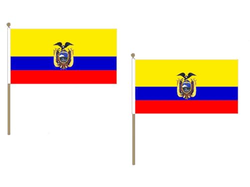 Drapeau Equateur 45x30cm de table petit format avec support de défilé - 2
