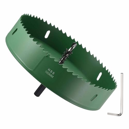 DTGN 6-1/2�C���` M42 �z�[���\�[�L�b�g - �z�[���J�b�^�[ 165mm �X�`�[���A�A���~�j�E���A�^�J�A���APVC�A�؍ޗp - �O���[��