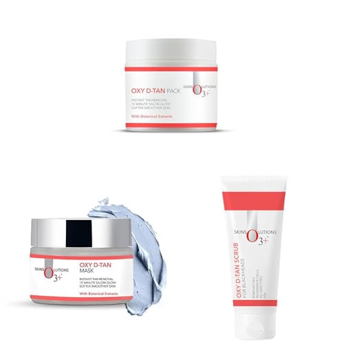 O3+ Oxy D-Tan Pack For Instant Tan Removal & Sun Damage Protection for All Skin Types, 300gm