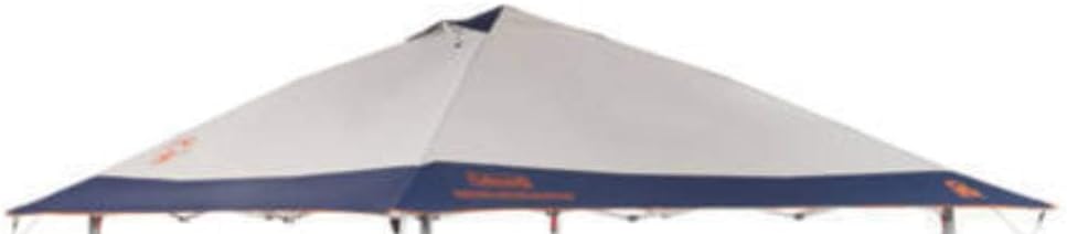 Coleman 12x12 Instant Eaved Shelter Canopy Gazebo -Gray & Blue Fabric TOP Tent Replacement Only
