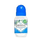 CRYSTAL Mineral Deodorant Roll-On Sea Salt & Sandalwood Body Deodorant With 24-Hour Odor Protection, Aluminum Chloride & Paraben Free, 2.25 FL OZ