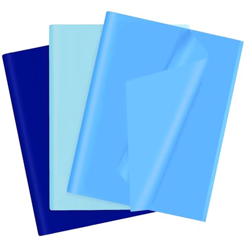 Image of 30 Sheets Blue Tissue Paper for Gift Bags, Assorted Blue Tissue Paper Wrap Bulk for Decoration Weddings Birthday DIY Project Christmas Independence Day Wrapping Crafts Decor, 14 X 20 Inches
