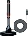 Digital HDTV Antenna - Includes Magnetic Base & Coaxial Cable - 50 Mile Range - Indoor or Outdoor