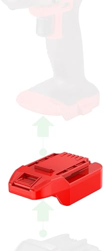 NovaQuantic Adapter Upgrade for Bauer 20V Cordless Tools - Compatible with Milwaukee M18 Red Li-Ion Batteries for Power Supply No Charging Function - (New Version) - Adapter Only