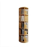 NAN Liang- Bücherregale Rotating Bücherregal 360 Grad Holz Rotating Bücherregal for Wohnzimmer Study Room Lagerung Rundregal Eckzarge Bücherregal